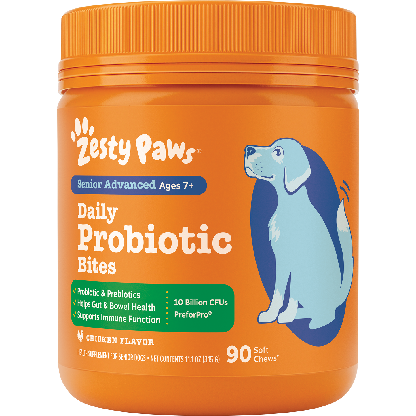 Zesty Paws 高齡犬益生菌腸道軟糖 官方圖片 1