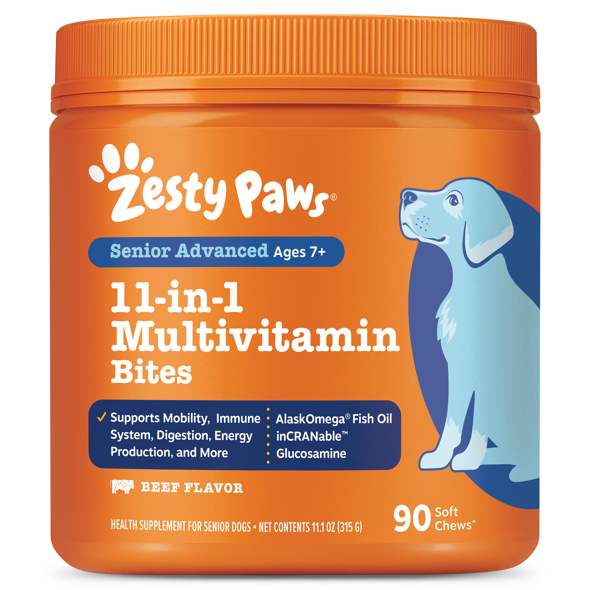 Zesty Paws 高齡犬 11合1 綜合維他命軟糖 官方圖片 2