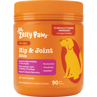 Zesty Paws 關節活動力軟糖 90粒 — 鴨肉