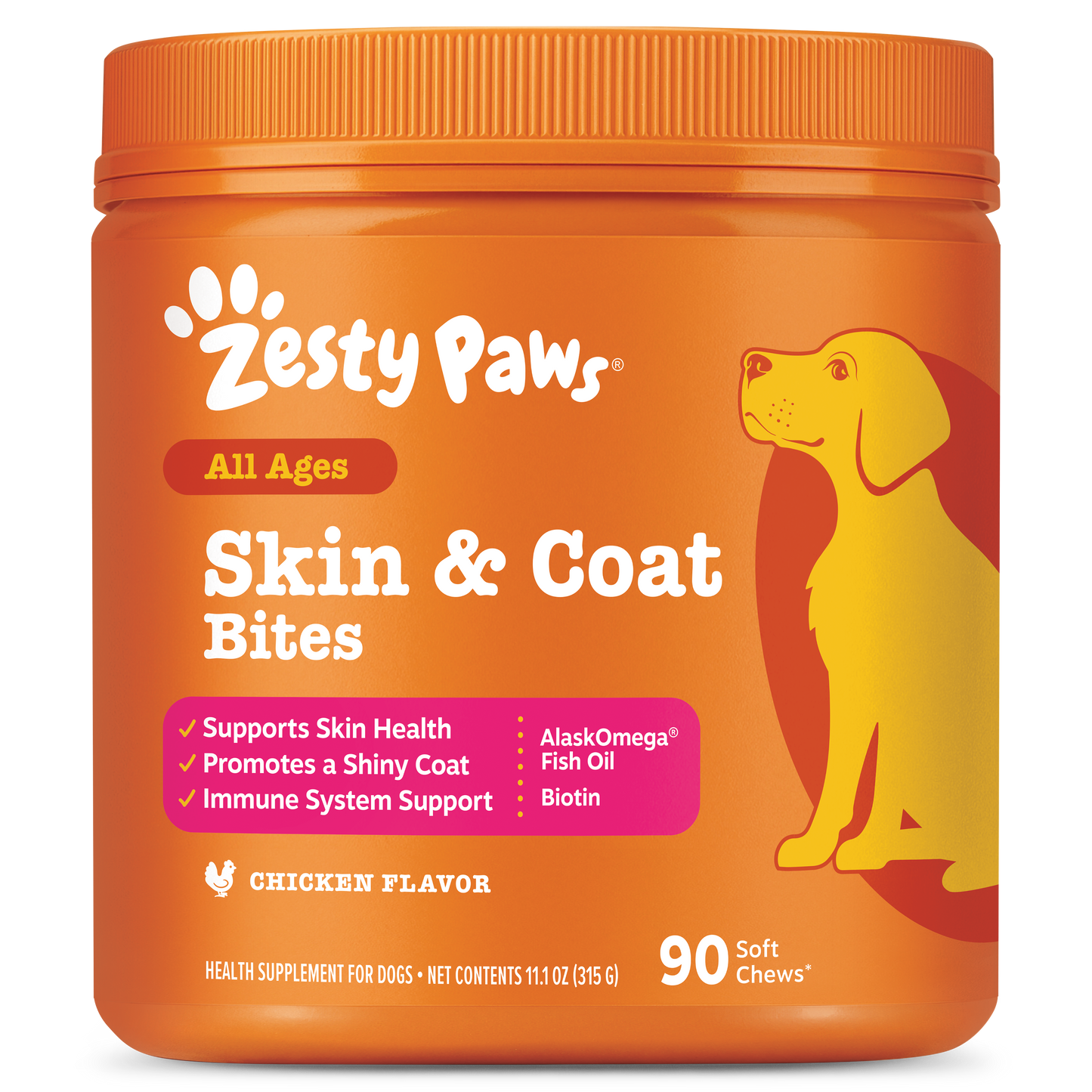 Zesty Paws 皮膚毛髮亮澤軟糖 官方圖片 2