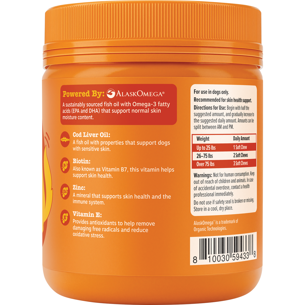 Zesty Paws Itch Relief 雞肉味 90粒 新包裝條碼及使用標籤