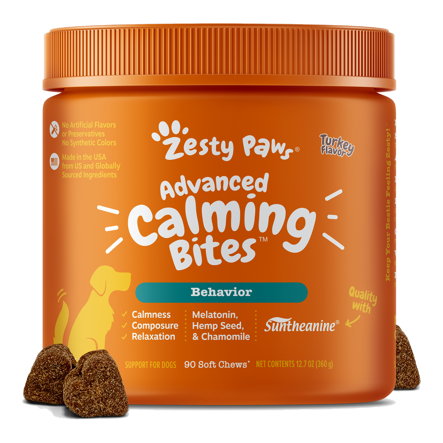 Zesty Paws 加強鎮靜軟糖(褪黑素) 主圖