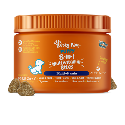 Zesty Paws 幼犬 8合1 綜合維他命軟糖 主圖