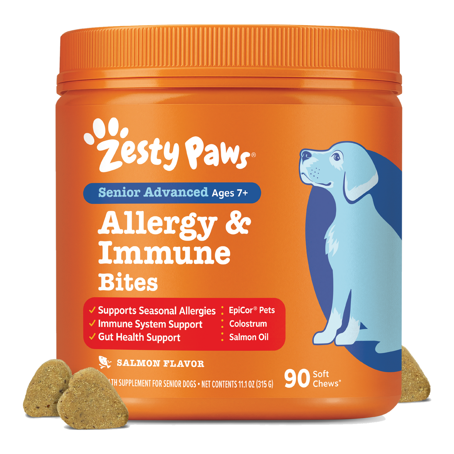Zesty Paws 高齡犬過敏免疫軟糖 主圖