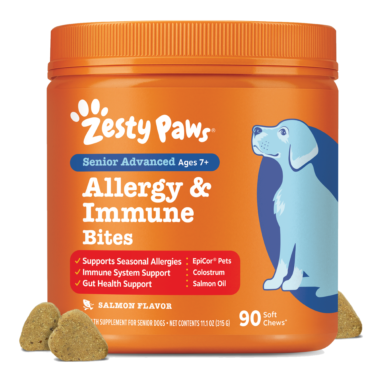 Zesty Paws 高齡犬過敏免疫軟糖 主圖