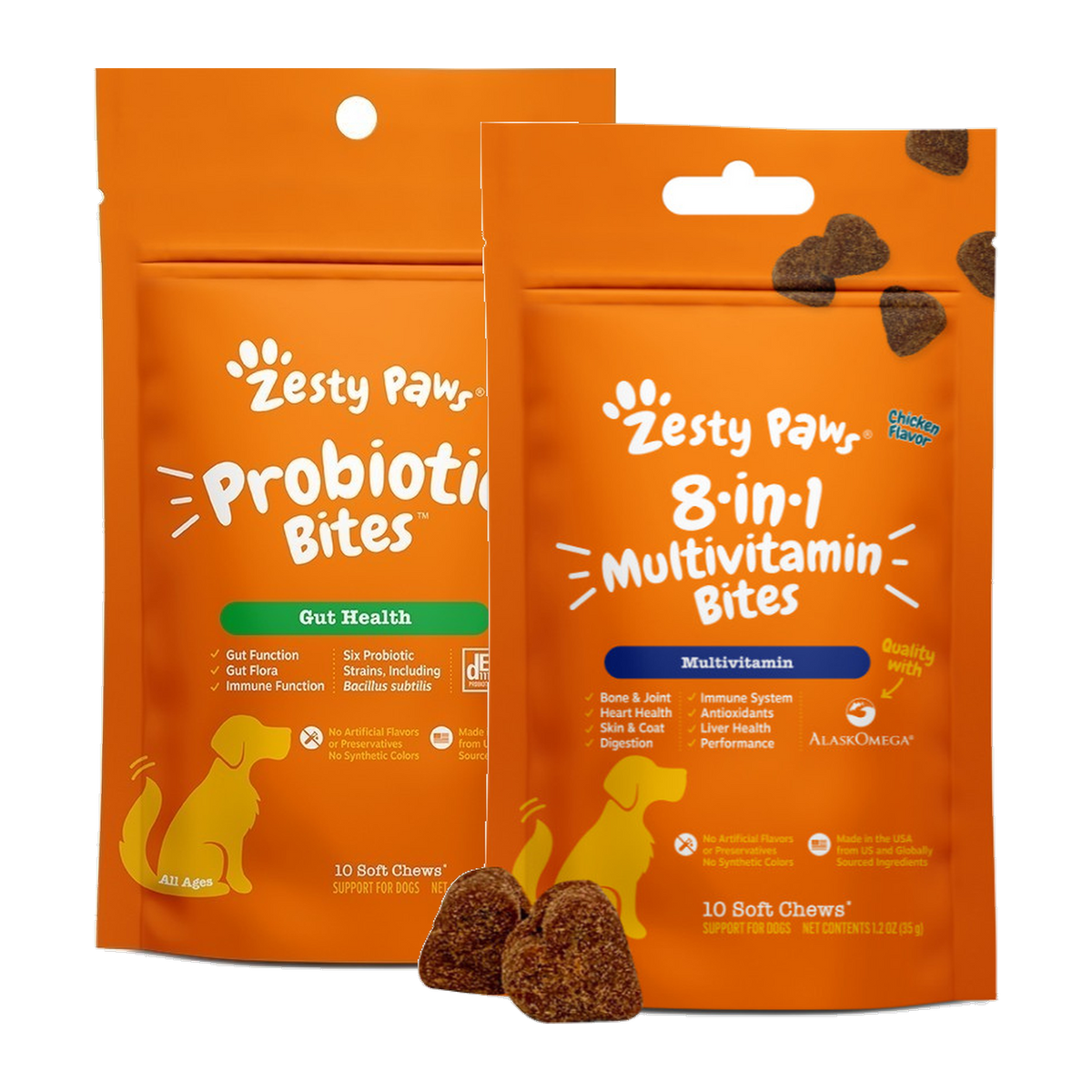 Zesty Paws 試食二寶:益生菌腸道軟糖 + 8合1 維他命軟糖試食裝