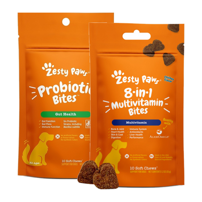 Zesty Paws 試食二寶:益生菌腸道軟糖 + 8合1 維他命軟糖試食裝