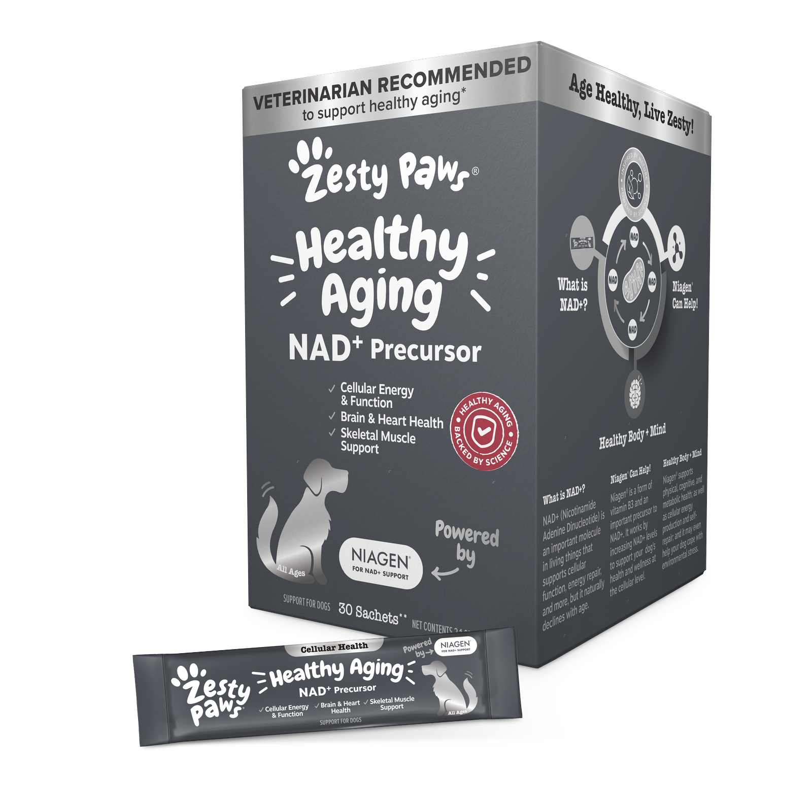 Zesty Paws 抗衰老 NAD+ 營養粉(狗用) 主圖