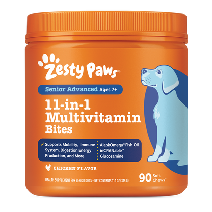 Zesty Paws 高齡犬 11合1 綜合維他命軟糖 主圖