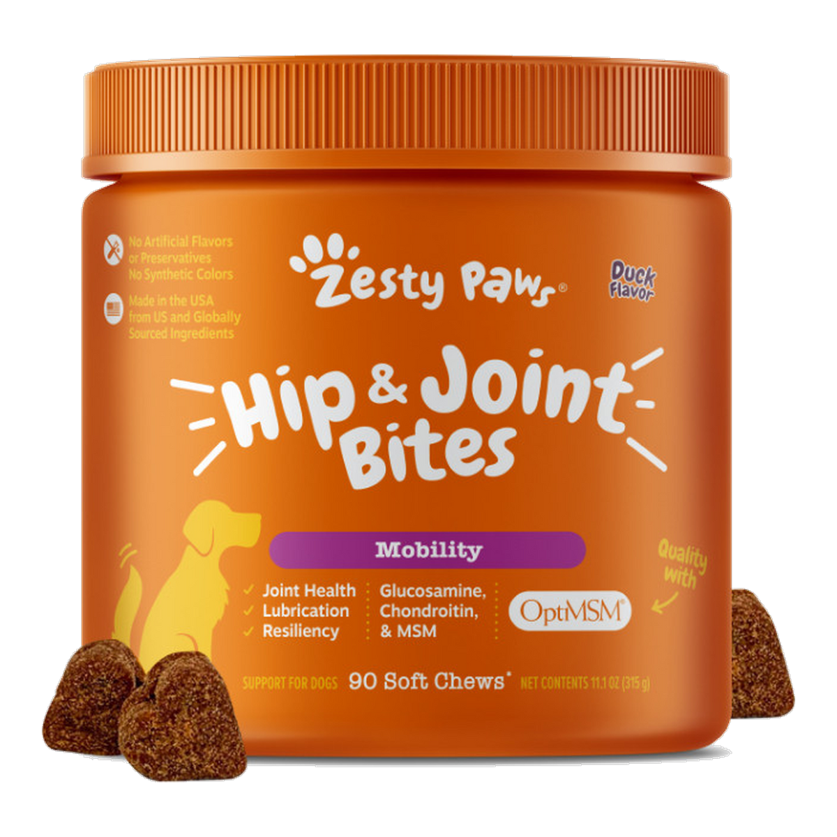 Zesty Paws 關節活動力軟咀嚼片 (鴨肉味)產品圖