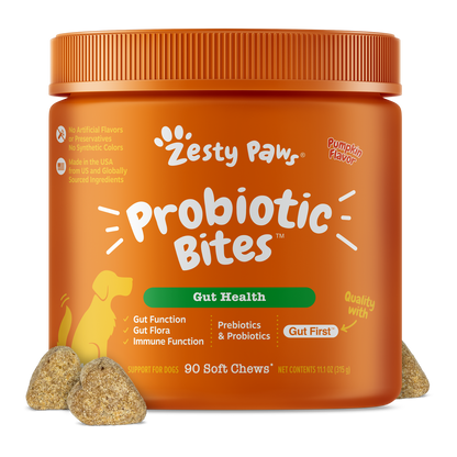 Zesty Paws 益生菌腸道軟咀嚼片(南瓜味)產品圖
