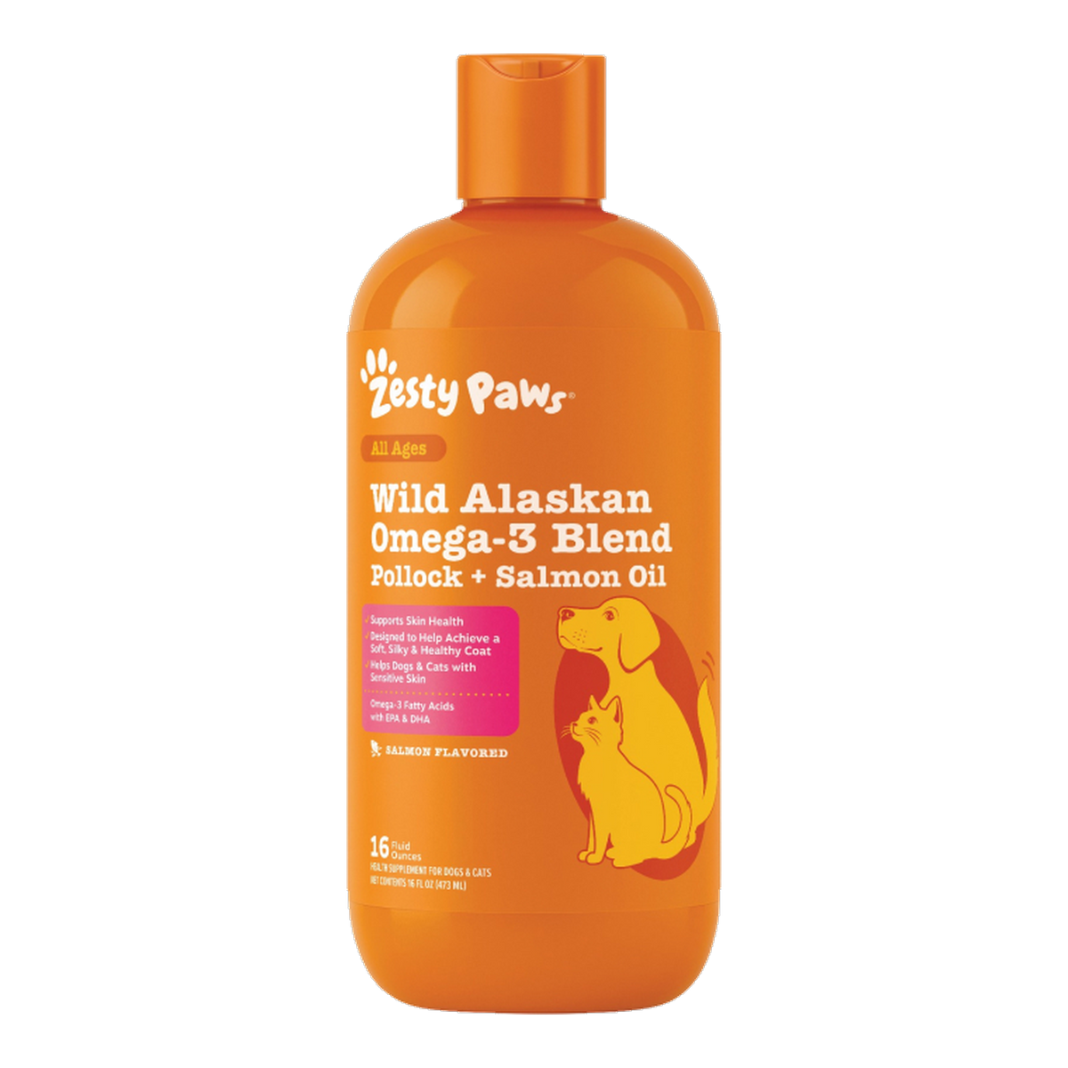 Zesty Paws 野生阿拉斯加魚油 (473ml 16oz)產品圖
