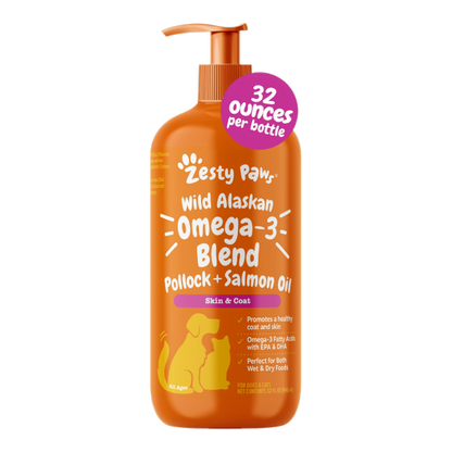 Zesty Paws 野生阿拉斯加魚油 (946ml 32oz)產品圖