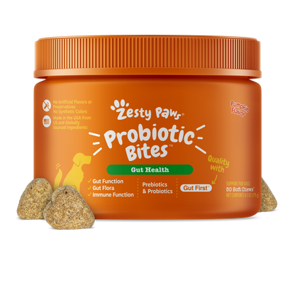 Zesty Paws 益生菌腸道軟咀嚼片(南瓜(50 粒裝))